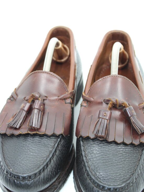 Alen Edmonds Men Dress Shoes Moccasins Slip on 10.5Hony Leffers Loather Cushion main image 10